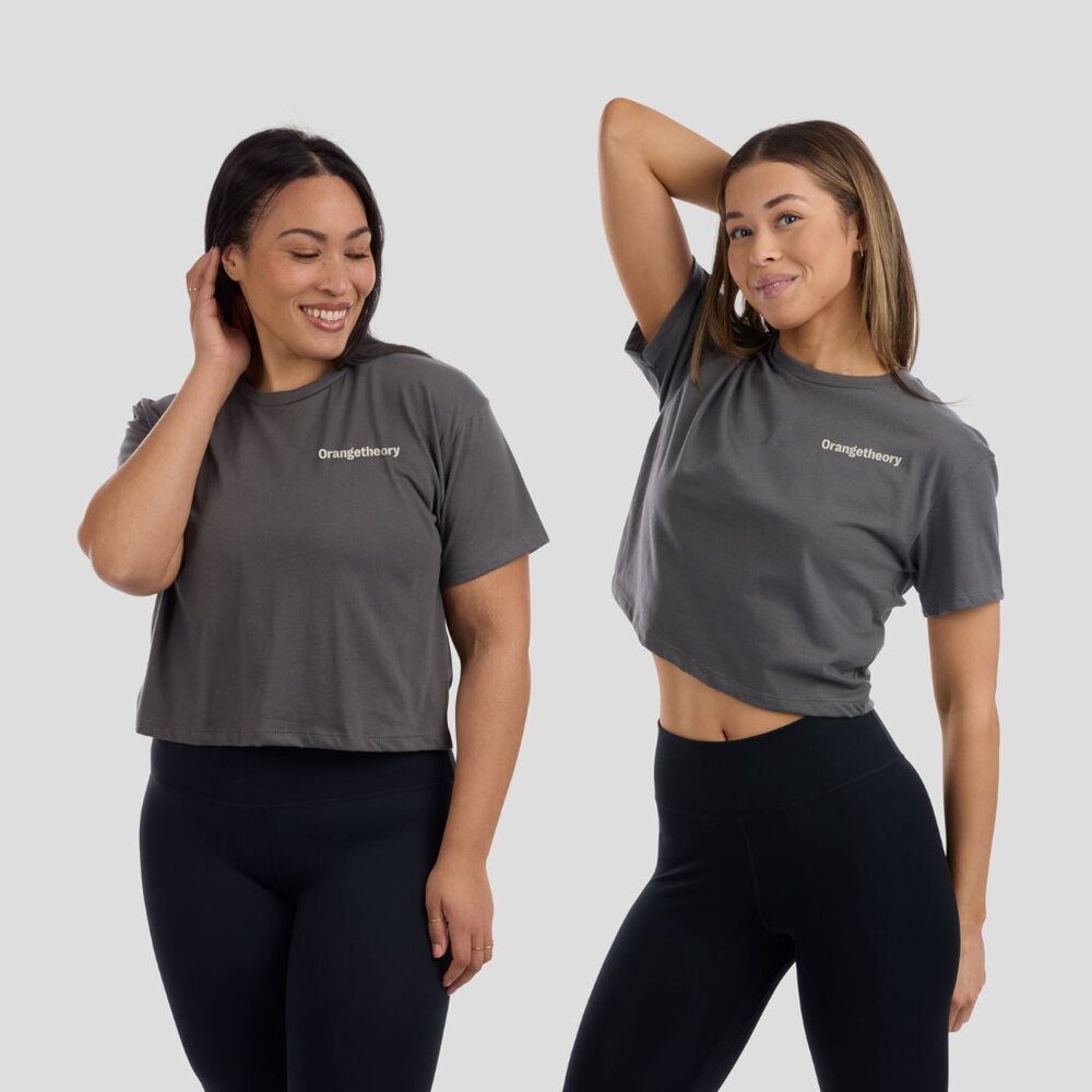 Orangetheory OTF // Dark Grey Cropped Tee